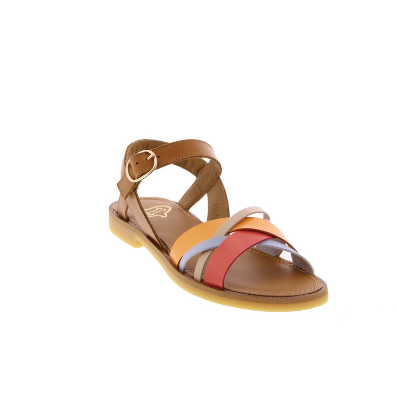 Stones And Bones sandalen cognac 2