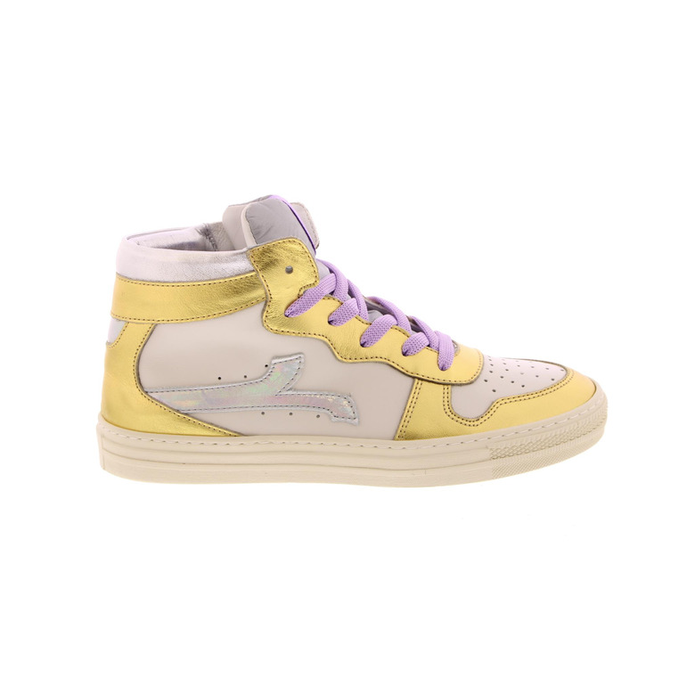 Rondinella hoge schoenen ecru 1