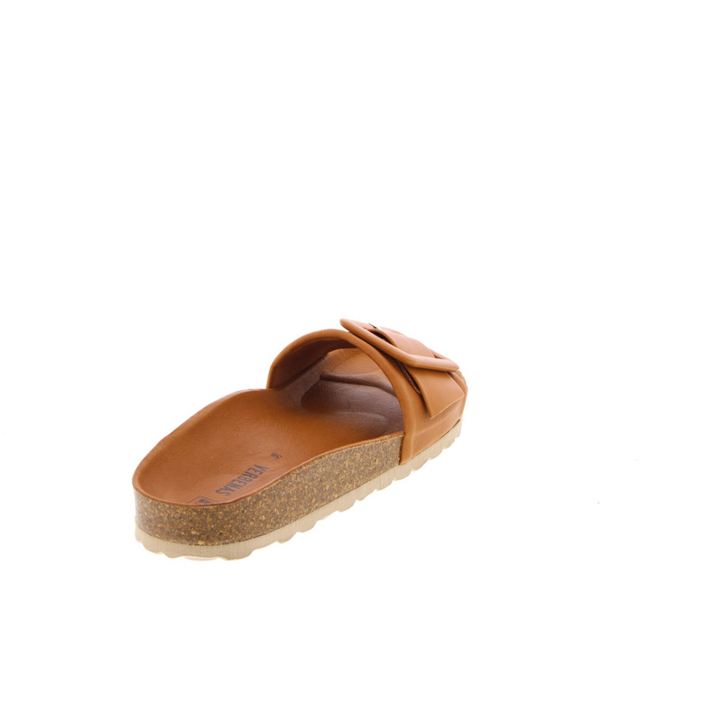 Verbenas slippers cognac 4