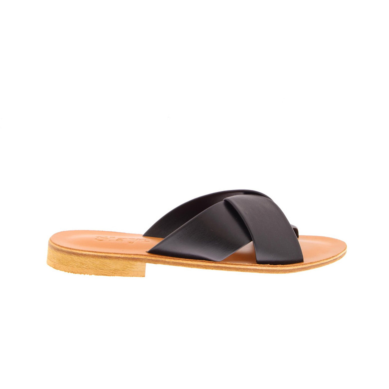 Slaye slippers zwart 1