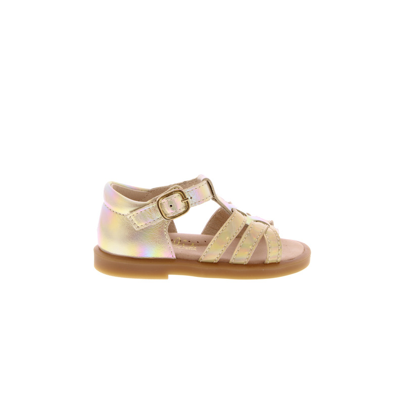 Beberlis sandalen goud 1
