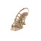 Lola Cruz sandalen goud 3