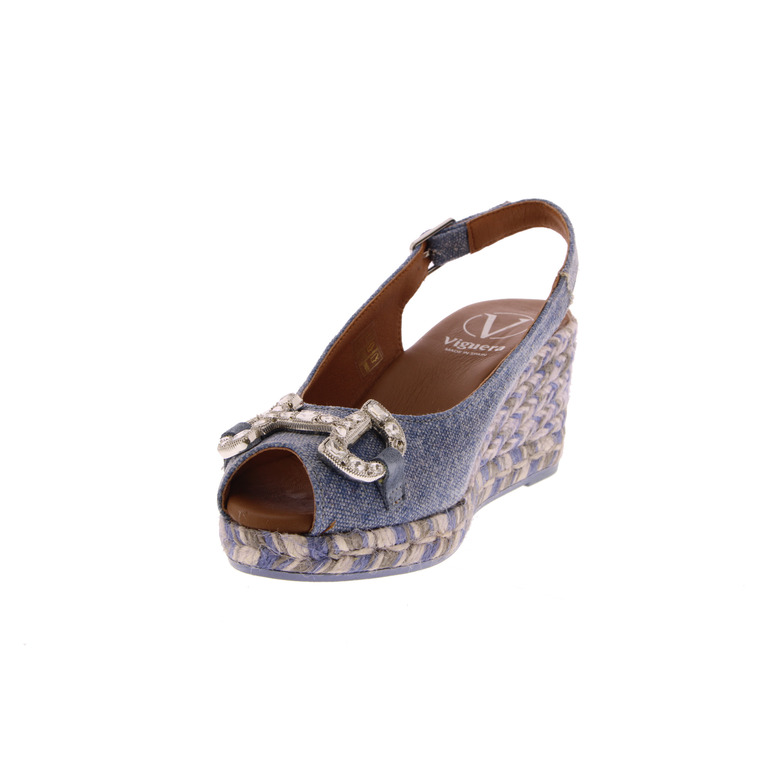 Viguera espadrilles blauw 3