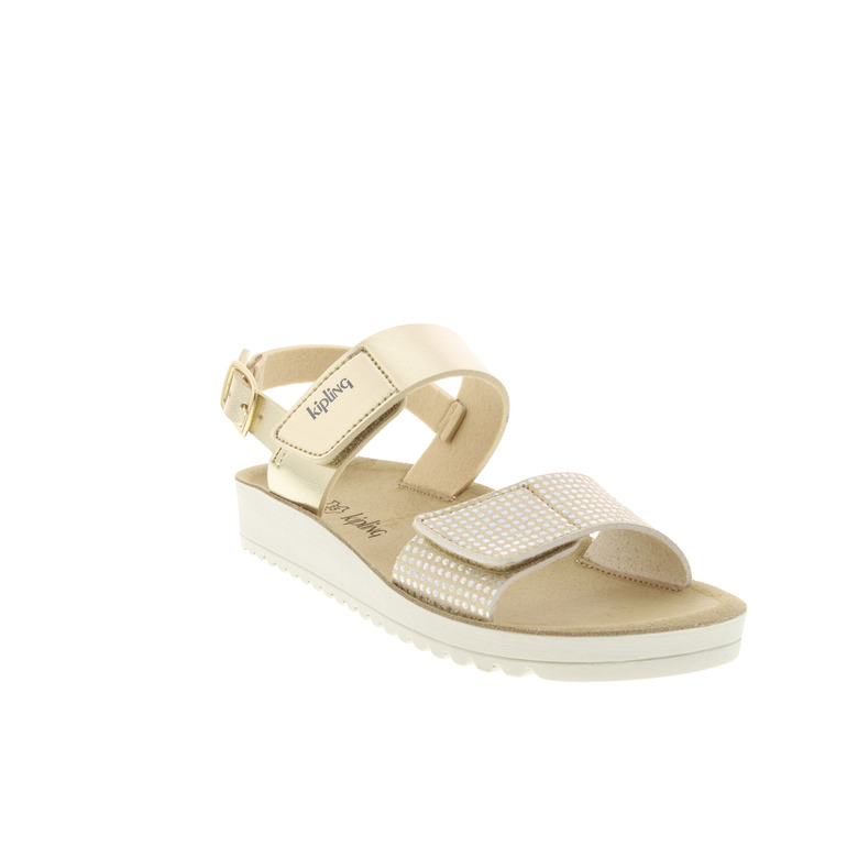 Kipling sandalen goud 2