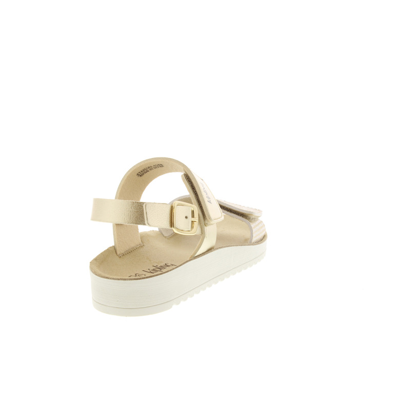 Kipling sandalen goud 4