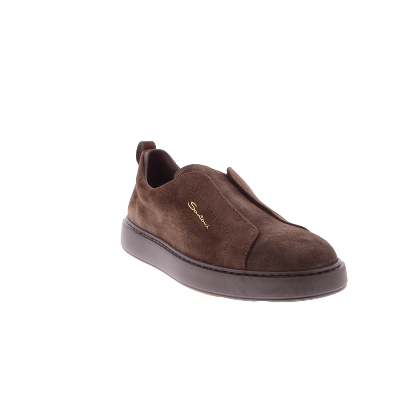 Santoni sneakers bruin 2
