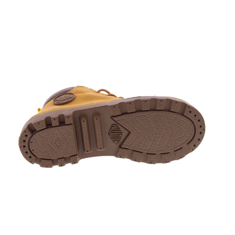 Palladium hoge schoenen cognac 5