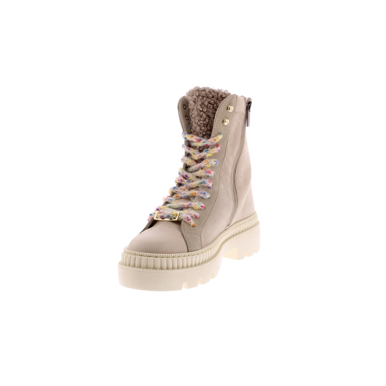 Meline enkellaarsjes beige 3