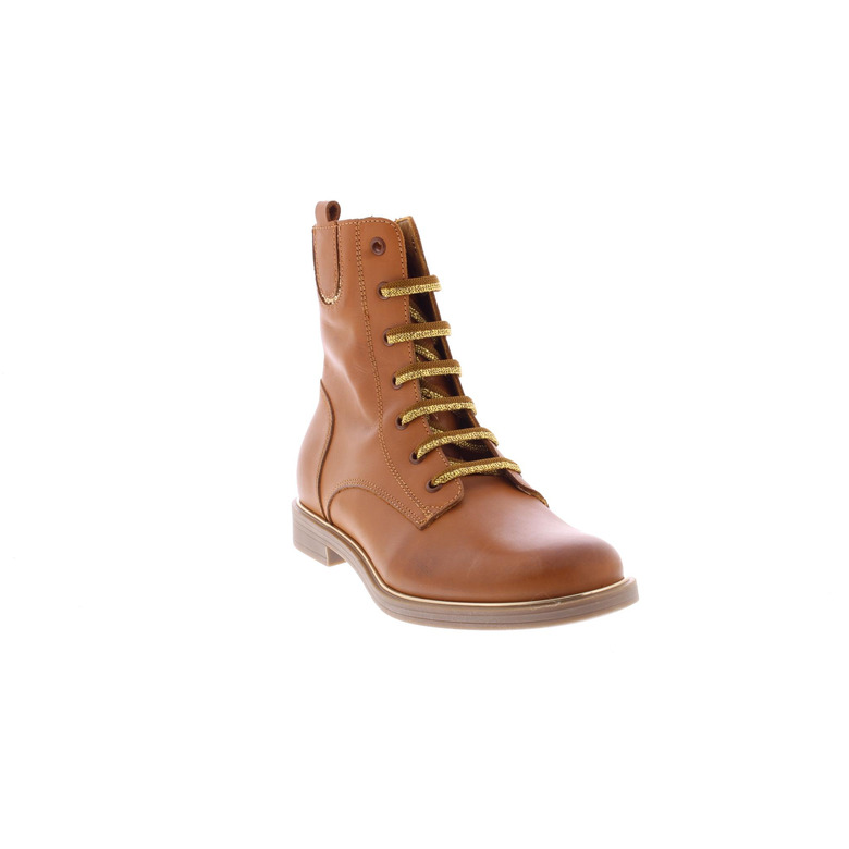 Stones And Bones hoge schoenen cognac 2