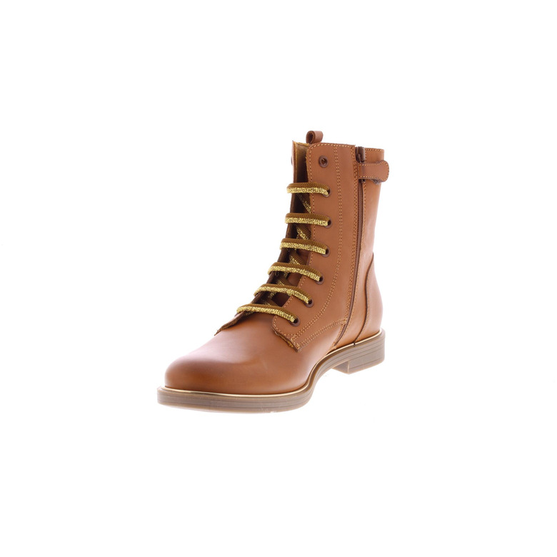 Stones And Bones hoge schoenen cognac 3