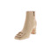 Lola Cruz enkellaarsjes beige 3
