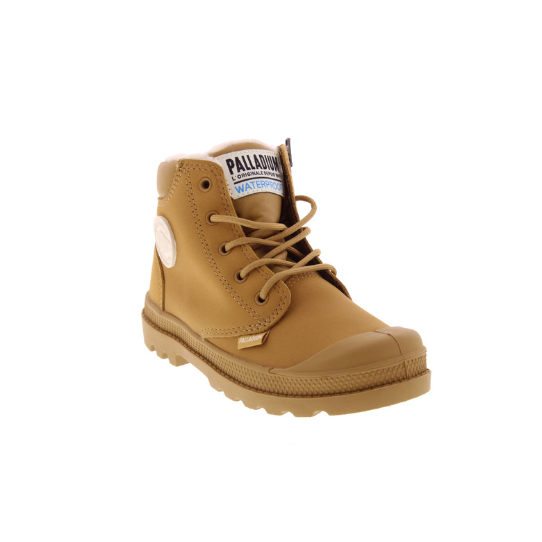 Palladium hoge schoenen camel 2