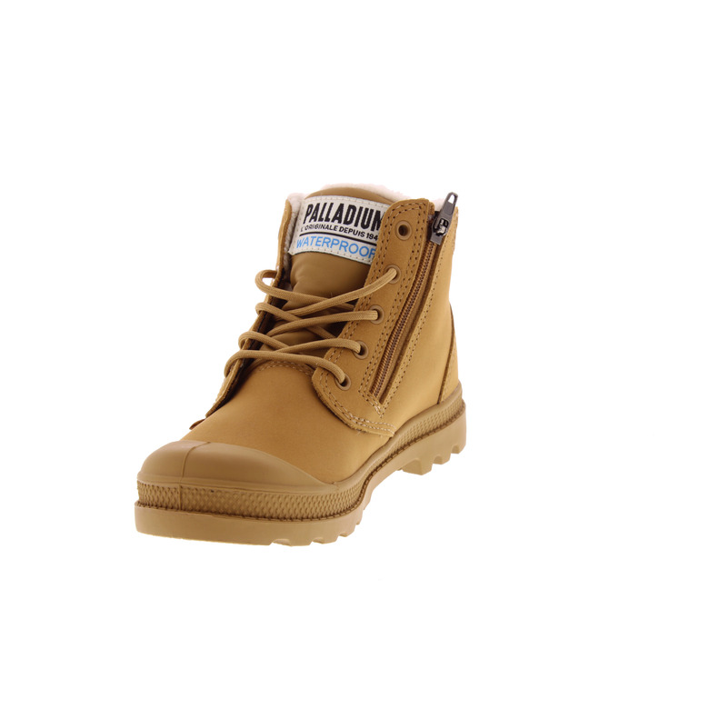 Palladium hoge schoenen camel 3