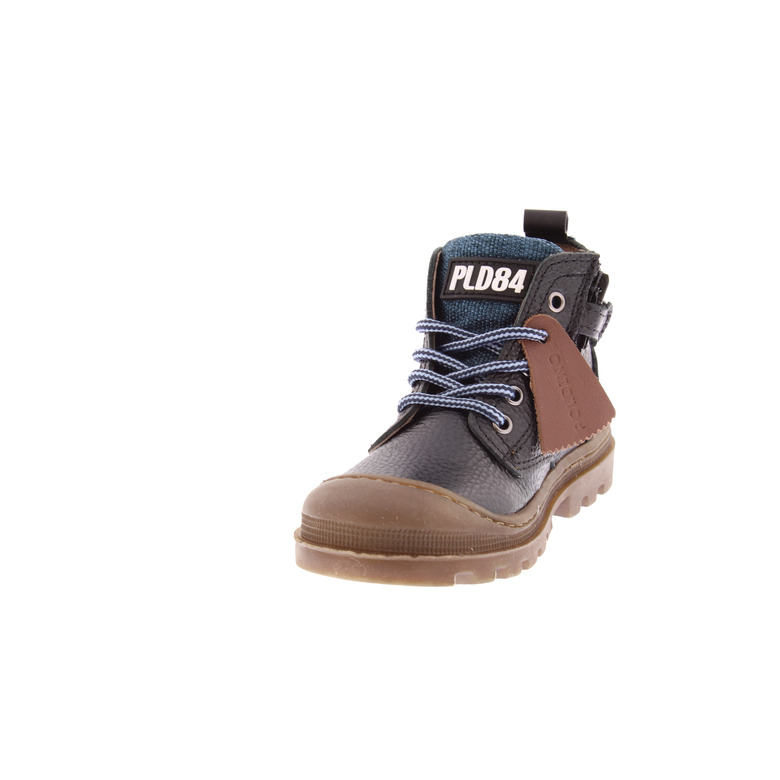 Poldino hoge schoenen zwart 3