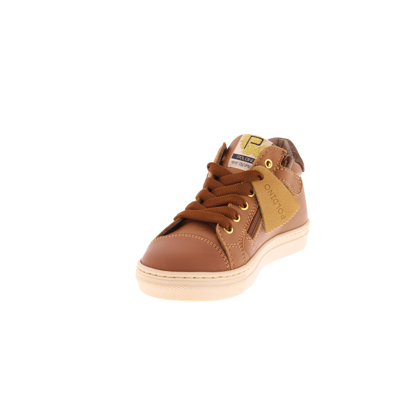 Poldino hoge schoenen cognac 3