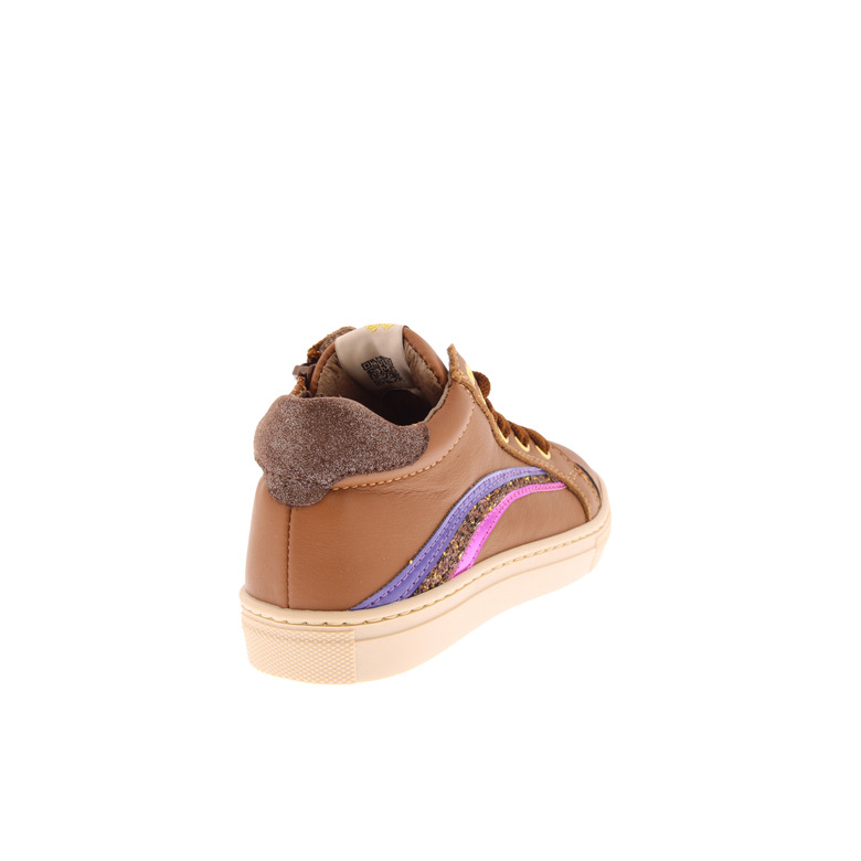 Poldino hoge schoenen cognac 4