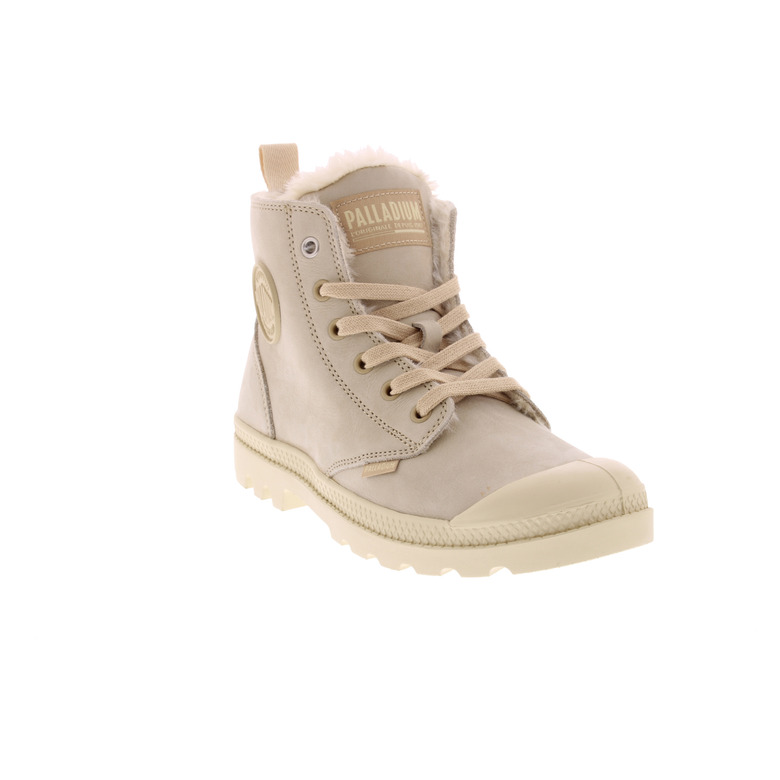 Palladium schnürschuhe beige 2