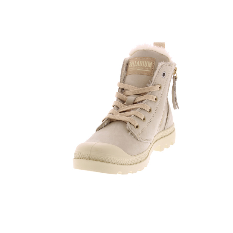 Palladium schnürschuhe beige 3