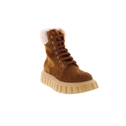 Voile Blanche veterschoenen cognac