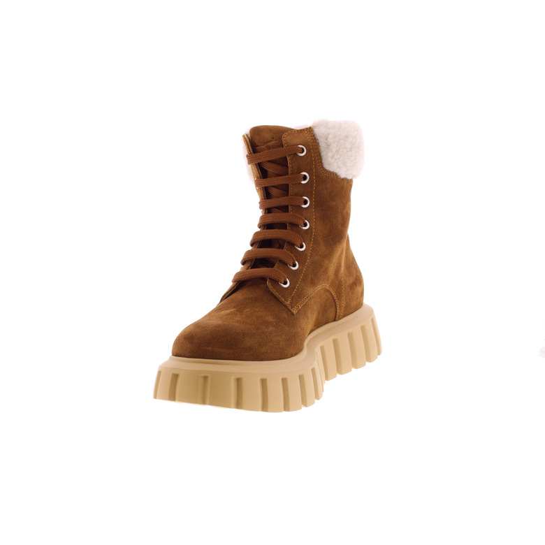 Voile Blanche veterschoenen cognac 3