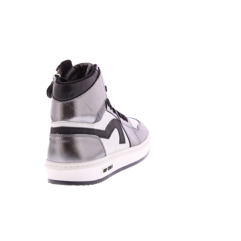 Hip high shoes silver 4