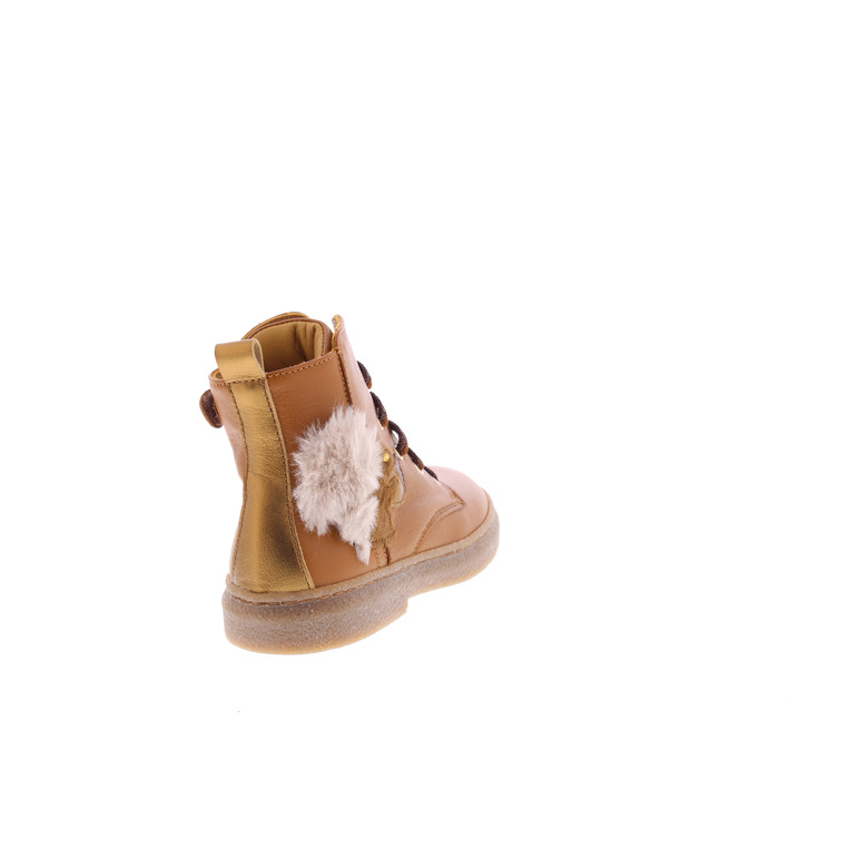 Stones And Bones hoge schoenen cognac 4