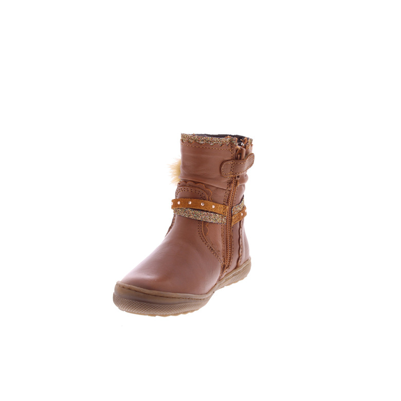 Little David hoge schoenen cognac 3