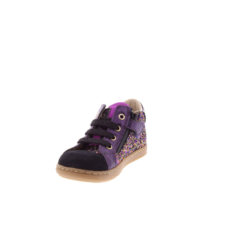 Beberlis veterschoenen zwart 3