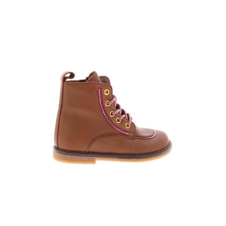 Poldino veterschoenen cognac 1