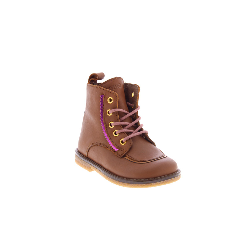 Poldino veterschoenen cognac 2