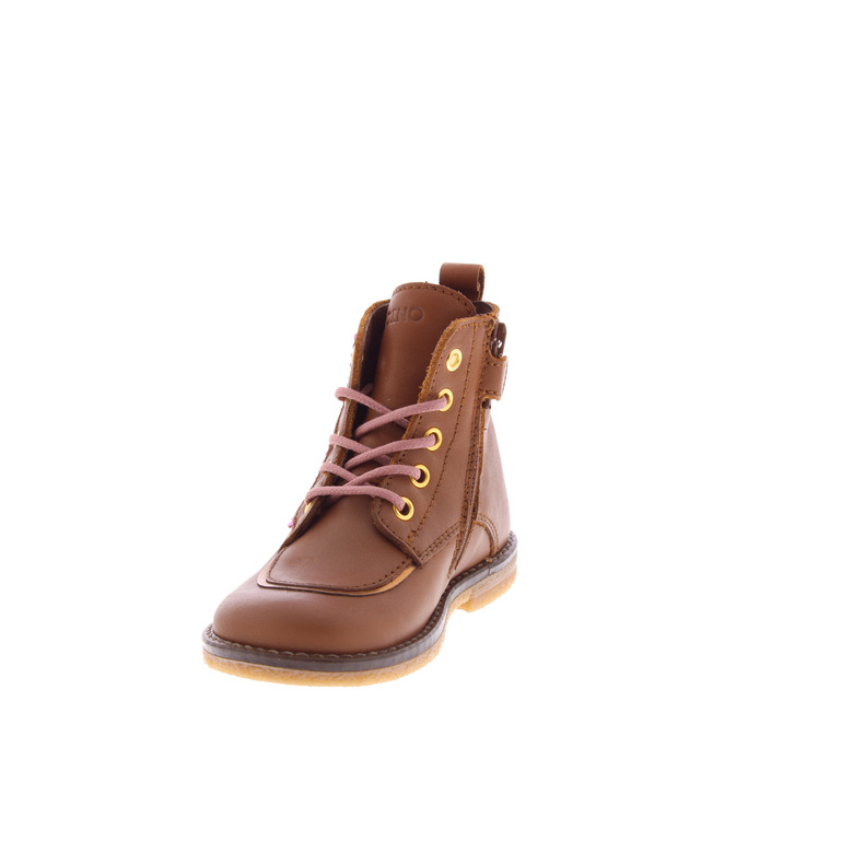 Poldino veterschoenen cognac 3