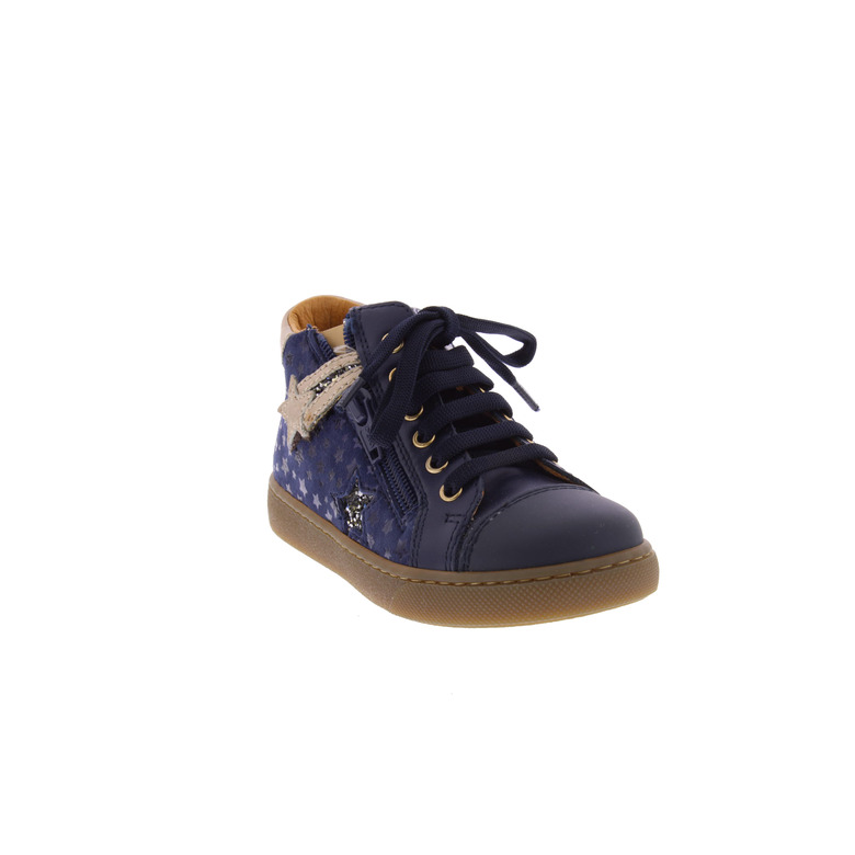 Babybotte chaussures à lacets bleu 2