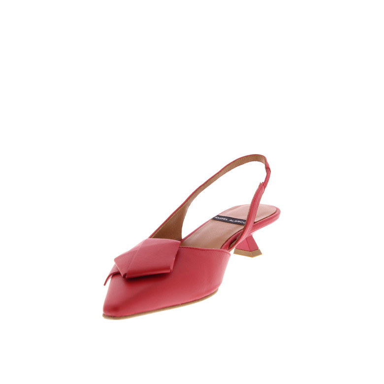 Angel Alarcon slingbacks red 3