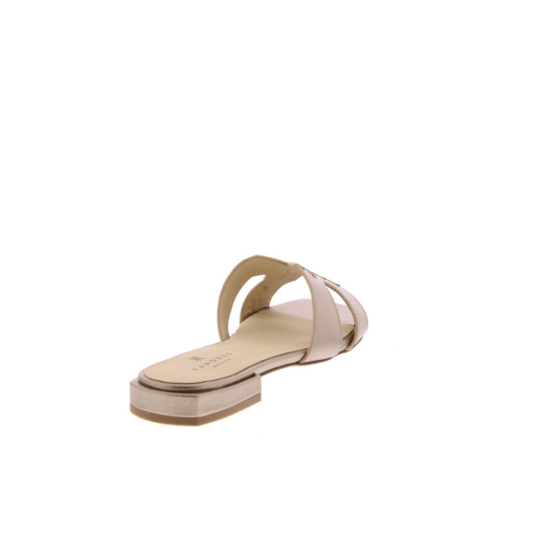 Xandres slippers goud 4