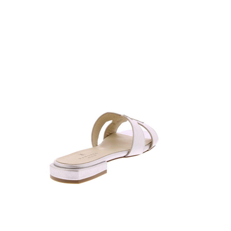 Xandres slippers zilver 4