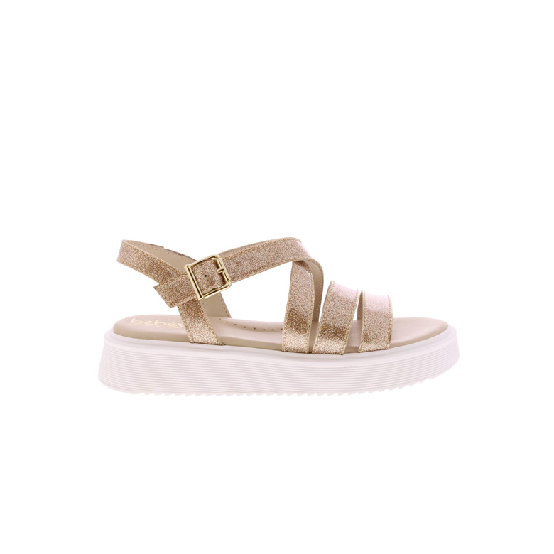 Beberlis sandalen goud 1