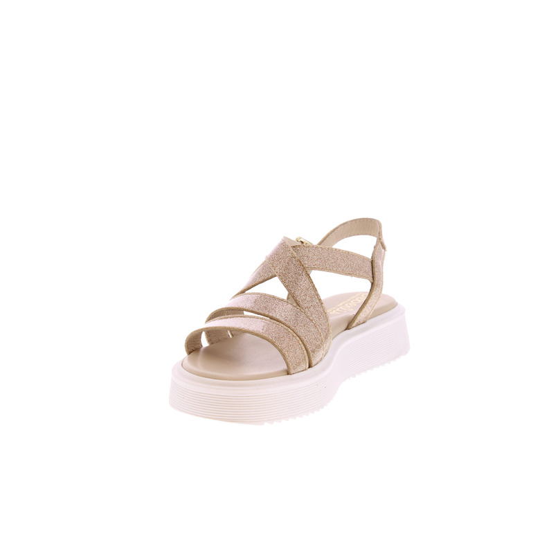 Beberlis sandalen goud 3