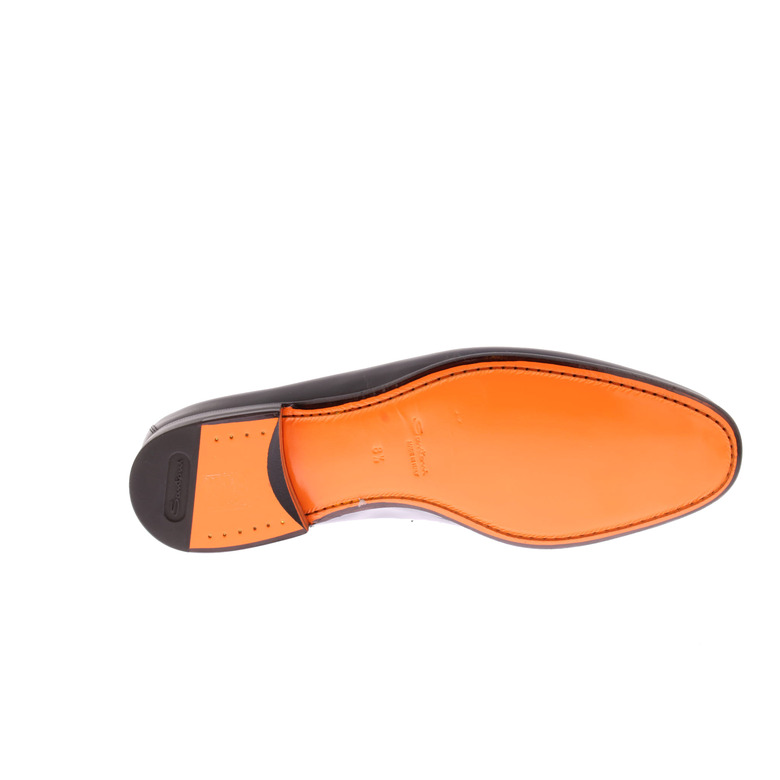 Santoni mocassins & loafers zwart 5