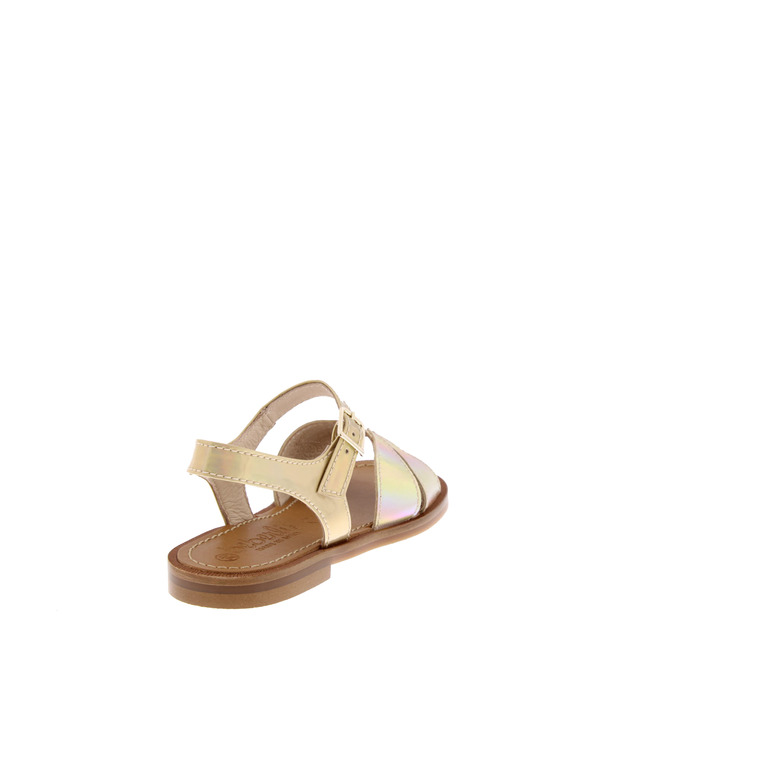 Beberlis sandalen goud 4