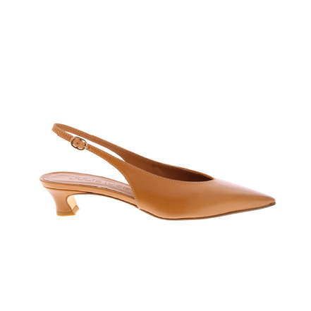 Julie Dee slingbacks cognac