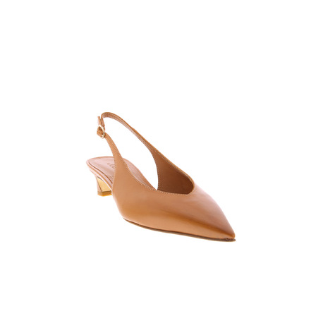 Julie Dee slingbacks cognac