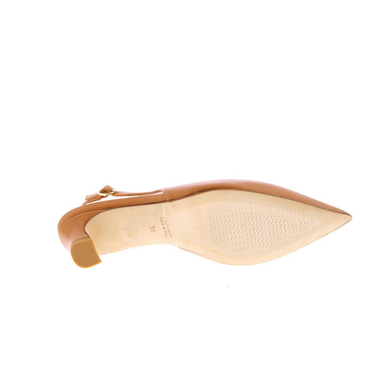 Julie Dee slingbacks cognac 5