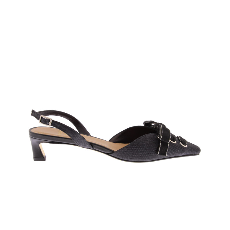 Chantal1962 slingbacks zwart 1