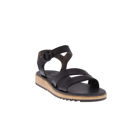 Paul Green sandalen zwart