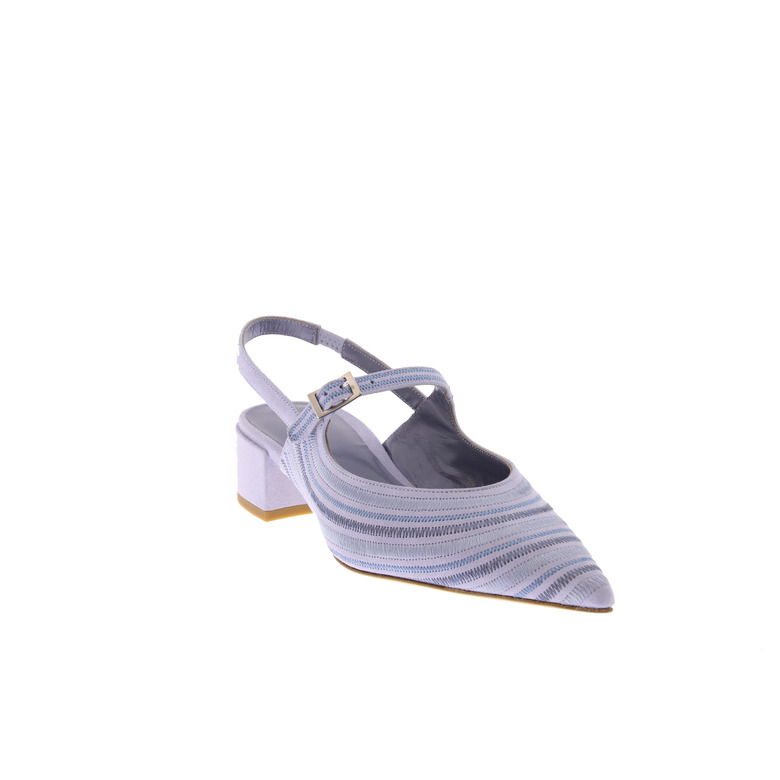 Sam Reychler slingbacks blauw 2