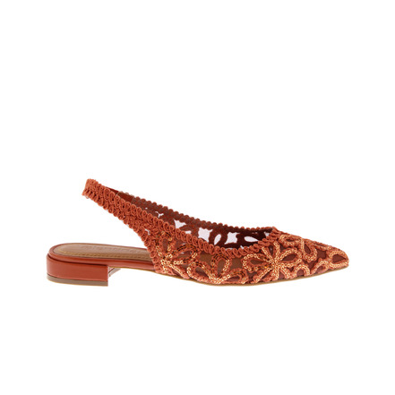 Valentina slingbacks oranje
