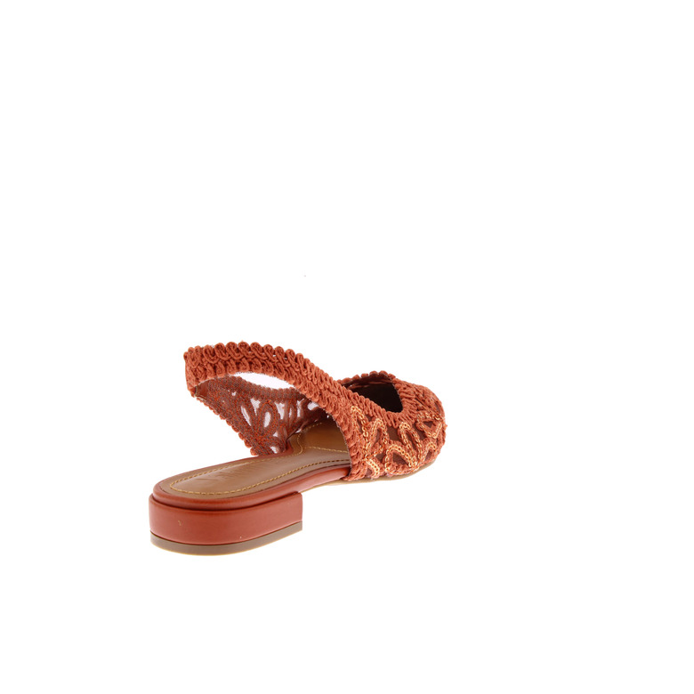 Valentina slingbacks oranje 4