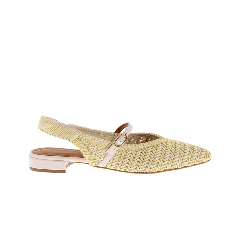 Valentina slingbacks ecru 1