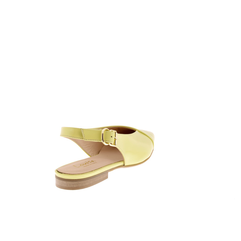 Louisa slingbacks geel 4