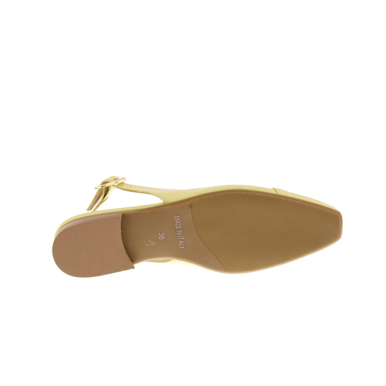 Louisa slingbacks geel 5